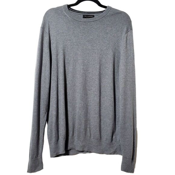Banana Republic Mens Premium Luxe Yarn Cashmere Blend Sweater Size L Gray - Picture 1 of 10